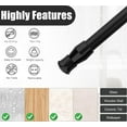thumbnail image 6 of Trianu 4 Pcs Window Security Bars Adjustable Spring Tension Rod Sliding Glass Door Stick for Door with Rubber Tips, Extends from 21.65-35.4 inch, Black, 6 of 7