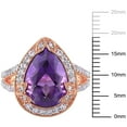 thumbnail image 2 of Everly Women's Amethyst and Topaz Rose Gold Plated Ring, 2 of 7