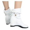 thumbnail image 3 of Herrnalise Women's Fold-Over And More Wear High-Heeled High-Heeled Short Boots,Savings, 3 of 7