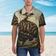 thumbnail image 2 of Balery Surreal Brain Tree Camisas hawaianas de manga corta para hombre, camisas playeras de corte holgado, camisas de vacaciones con botones,Medium, 2 of 7