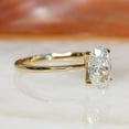 thumbnail image 5 of SOLITAIRE JEWELS 1.54CT Oval Solitaire Moissanite Diamond Engagement Ring in Solid 18K Yellow Gold, 5 of 6
