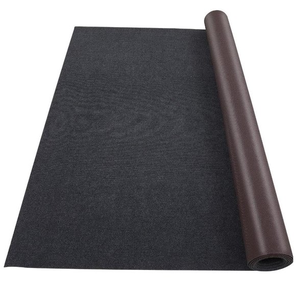 18ft Marine Carpet, Boat Flooring Rugs, Indoor/Outdoor Mat, Suitable for Patio Decks, TPR Non-Slip Base, Blue, Waterproof, Perfect for Outdoor Use and Camping Adventures black