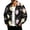 Brown, variant on Men's Christmas Corduroy Zip Up Bomber Jacket Mock Neck Long Sleeve Jackets Xmas Funny Print Classic Overshirts with Pockets Warm Clothing