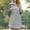 Gray, variant on Womens Hoodie Dress, Long Sleeve Pullover Dress with Pocket for Casual Wear, Knee Length Dress