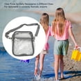 thumbnail image 4 of Bandolera Mensajero Impermeable de PVC Transparente Bolso de Hombro con Correa Ajustable para el Trabajo Gimnasio Playa Aeropuerto Viajes ANGGREK Otros, 4 of 8