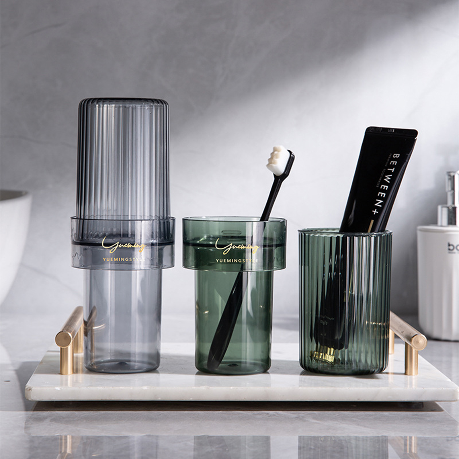 Travel Toothbrush Case Creative Mouthwash Storage Cup for Outdoor