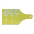 thumbnail image 1 of Yellow Cutting Board, Spring Flowers Daisy Pattern on Clean Background Blossom Meadow Scenic Art Print, Tempered Glass Cutting and Serving Board, Wine Bottle Shape, Yellow White, by Ambesonne, 1 of 1