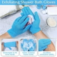 thumbnail image 3 of Exfoliating Shower Bath Gloves Back Scrubber Set for Body, Face, Shower, Bath, Scrub and Exfoliator (Pink), 3 of 7