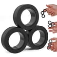 thumbnail image 1 of Anillos magnéticos Fidget Toy BUNMO negros para adultos y adolescentes, 1 of 6