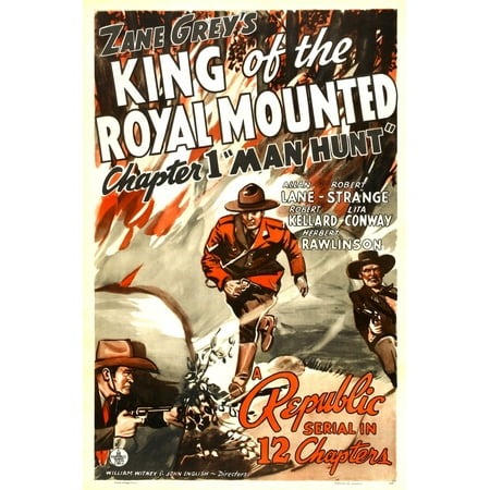 1936 Replica Sky King - King Of The Royal Mounted Chapter 1 Man Hunt 1936 Tm And Copyright 20Th Century Fox Film Corp All Rights ReservedCourtesy Everett Collection Movie Poster Masterprint