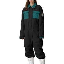 Dovford Snow Suits for Women Insulated Waterproof One Piece Snowsuit Outdoor Sports Snow Jumpsuit Warm Winter Baggy Ski Suit