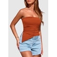 thumbnail image 4 of Remera PRETTYGARDEN 2025 Top Tubo Strapless Rojo Óxido Talle L, 4 of 6