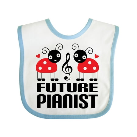 

Inktastic Piano Gift Future Pianist Gift Baby Girl Bib