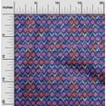 thumbnail image 1 of oneOone Organic Cotton Poplin Twill Fabric Chevron Ikat Decor Fabric Printed BTY 42 Inch Wide, 1 of 4