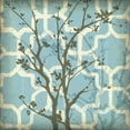 thumbnail image 2 of Goldberger, Jennifer 26x26 Black Ornate Wood Framed with Double Matting Museum Art Print Titled - Silhouette and Pattern I, 2 of 4