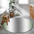 thumbnail image 3 of Round Rugs 3Ft, Sage Green Grey Round Area Rug Washable Indoor Throw Carpet, Gray Farmhouse Modern Rustic Small Non Slip Circle Rug for Bedroom Living Room Home Decor Aesthetic, 3 of 8