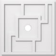 thumbnail image 1 of Ekena Millwork CMP18KX-02000 18 Po OD x 2 Po ID Carré Knox Architectural Grade PVC Contemporain Médaillon de Plafond, 1 of 1