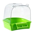 thumbnail image 1 of Cmunyle Cage Hanging Bird Bath Tub Anti Spatter Shallow Safety Design Detachable Easy Clean Bathing Box For Parrots Cockatiels Budgies Indoor Pet Bird Cage Supplies, 1 of 6