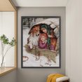 thumbnail image 4 of Hilo de bordar de algodón ecológico completo Wdftyju 14CT estampado arte de punto de cruz para niños y perros 48x61cm, 4 of 9