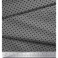 thumbnail image 2 of Soimoi Black Viscose Chiffon Fabric Scales Geometric Decor Fabric Printed Yard 42 Inch Wide, 2 of 3