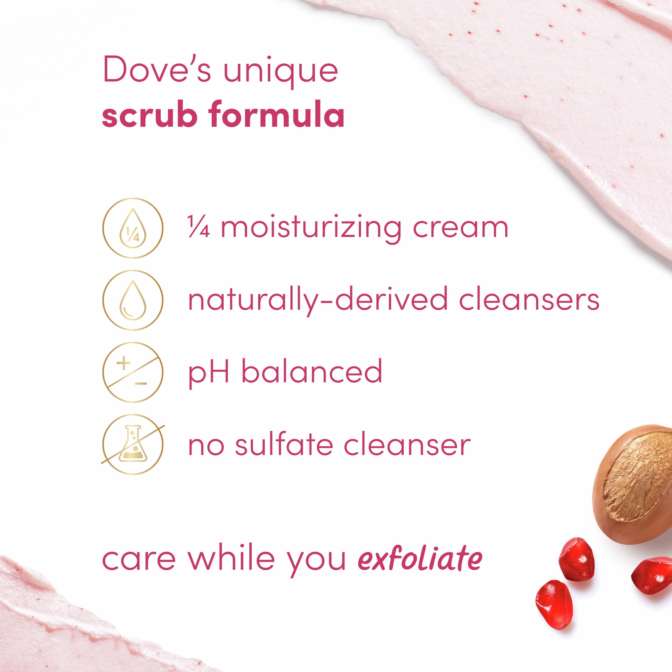 Dove Exfoliating Body Polish Pomegranate Seeds and Shea