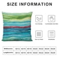 thumbnail image 5 of MLJA Blue and Pillow Cover Abstract Watercolor Hand Drawn Striped Long Pillow Case with Zipper Decorative Bedding Pillowcase Farmhouse Cushion Pillow Covers for Bedroom, 5 of 5