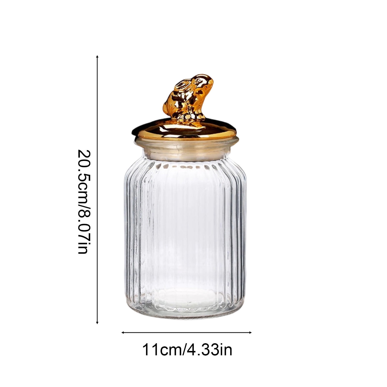 B Easter Themed Glass Candy Jar 1000Ml Storage Jar With Lid Kitchen Container For Candy Snacks Cookies Holiday Home Decor Bunny Egg Chick Design