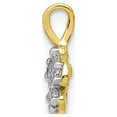 thumbnail image 2 of 10K Yellow Gold Charm Pendant Cubic Zirconia CZ 10 mm 7, 2 of 3