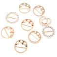 thumbnail image 4 of Metal Clip Buckle,9Pcs Rhinestone Scarf Buckle Ring Buckle Shirt Clip Professional Grade, 4 of 14
