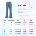 thumbnail image 7 of IEFIEL Kids Girls High Waist Flared Jeans Casual Trousers Bootcut Denim Pants Blue 7-8, 7 of 7