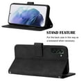 thumbnail image 6 of SaniMore for Samsung Galaxy S23 Plus 6.6" Case Wireless Charging Support, Magnetic Flip Wallet Card Holder PU Leather Cover Built-in Kickstand & Wrist Strap Full Body Protective Shell, Black, 6 of 8