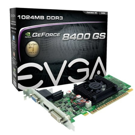 EVGA GeForce 8400 GS 1024MB DDR3 PCI-E 2.0 Graphics Card DVI/HDMI/VGA (Best Pcie 2.0 Graphics Card)
