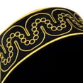 thumbnail image 5 of XIAOHUAGUA 2 Pcs African Black and Gold Embroidered Hatand Sash Scarf Kufi Hat Men Hats and Stole Sash for Black African History Men Accessory Cap, 5 of 5