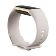 Fitbit Charge 5 Fitness Tracker - Lunar White/Soft Gold Stainless Steel
