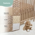 thumbnail image 4 of The Peanutshell Crib Bedding, Pink Elephant Baby Crib Bedding Set and Stuffie Plush Toy, 4-Piece Set, 4 of 7