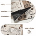 thumbnail image 6 of Round Rugs 4Ft, Coffee Round Area Rug Washable Indoor Throw Carpet, Brown Beans Cup Dessert Drink Monochrome Soft Non Slip Circle Rug for Kitchen Nursery Room Home Decor Aesthetic, 6 of 8
