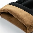 thumbnail image 5 of Ftwytp Men's Fleece Casual Cotton Joggers Winter Warm Thermal Cargo Trousers Elasticated Waist Sports Jogging Bottoms Gym Pants Outdoor Running Workout Tracksuit Bottoms, 5 of 8