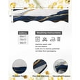 thumbnail image 6 of Navy Blue Marble Fireplace Mantel Scarf Table Runner, Modern Ink Painting Art Abstract Winter Garland Mantel Top Tablerunners Dresser Scarves Cover Decorations for Windows Party Living Room 90''x17'', 6 of 6