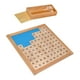 thumbnail image 2 of Juguete de tablero de matemáticas de madera, juguete para contar cien tableros, aprendizaje preescolar, regalo de cumpleaños, juguete de madera, cien, 2 of 9