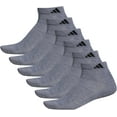 adidas Men's Athletic Cushioned Low Cut Socks with Arch Compression for