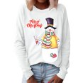 thumbnail image 2 of Pntutb Blusa informal de manga larga con cuello redondo y estampado navideño para mujer Pntutb Pntutb-6802, 2 of 6