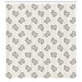 thumbnail image 3 of Ambesonne Cactus Shower Curtain, Doodle Exotic Plant, 69"Wx75"L, Cream Black, 3 of 3