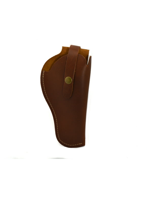 Saddle Mate Brown Leather Gun Holster 9" with Adjustable Retention Strap