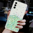 thumbnail image 4 of Luminous Case for Samsung Galaxy A14 5G, Glow in the Dark Fluorescent Glitter Case for Women Girls, Bling Sparkle Lightweight Slim Shockproof Protective Phone Cover for Samsung Galaxy A14 5G, Green, 4 of 6