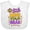 AA-White, variant on Inktastic Little Miss Mardi Gras with Crown and Dots Girls Baby Bib