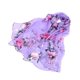 thumbnail image 2 of Minnieouse Bufanda de seda con estampado Floral para mujer, pañuelo ligero y elegante de lujo para playa, moda de verano Accesorios de disfraces púrpura, 2 of 6