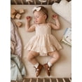 thumbnail image 2 of Baby Solid Color Sleeveless Ruffle Romper Dress with Headband, 2 of 6