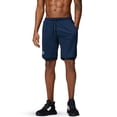 thumbnail image 3 of Pinkbomb Pantalones cortos para correr 2 en 1 para hombre, pantalones cortos para gimnasio, entrenamiento, secado rápido, con bolsillo para teléfono (azul marino mediano), 3 of 5