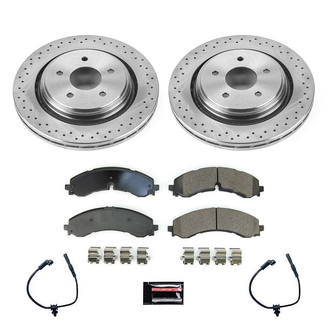 PowerStop Rear Stock Replacement Brake Pad and Rotor Kit Fits: CHEVROLET GMC Select Models KOE8713