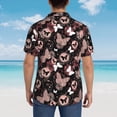 thumbnail image 6 of Xecao Butterfly print Hawaiian shirt - a stylish short-sleeve button-down for men, perfect for casual beach and tropical outings., 6 of 9